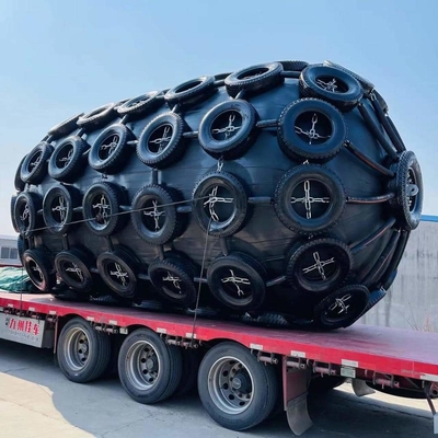 50KPa 80KPa Йокогама Пневматический резиновый фендер с цепью и решеткой для шин