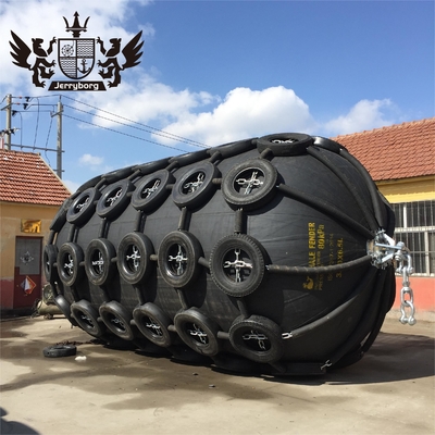 ISO 17357 Стандарт 50kPa/80kPa Йокогама резиновый фендер с шинами и цепью Морской плавучий фендер