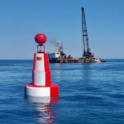 Плотно сожмите - устойчивый полиэтилен плавая морской томбуй отметки