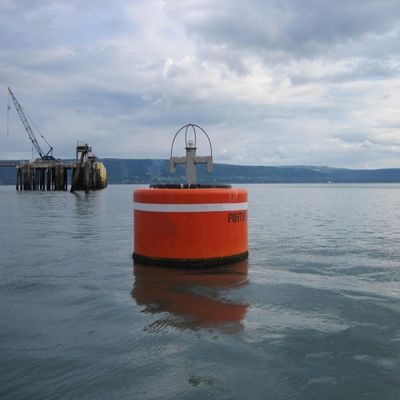 Пластиковый безопасный высокий морской пехотинец пловучести плавая желтый плавучий бакен