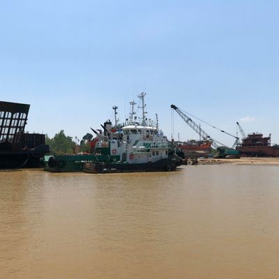 Облегченные легкие раскрывают корабль запуская морскую резиновую воздушную подушку