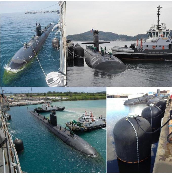 Обвайзер 9 электрической подводной лодки Иокогама военно-морского флота США гидро пневматический резиновый
